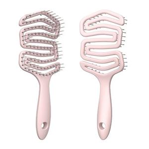 Nuovo pettine soffice utilizzabile sia su capelli bagnati che asciutti, addio alle punte piatte, design a mezzaluna che si adatta alla forma della testa, perfetto per l'uso domestico - Product Image 1