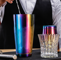Boston — Shaker à Cocktail en acier inoxydable, 304, ensemble d'outils pour Bar, couleur or Rose, cuivre