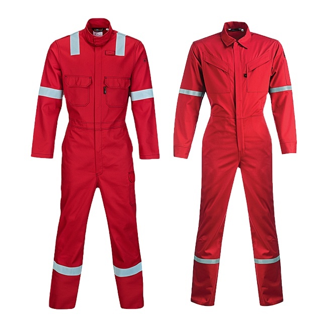 NFPA 2112 CAT.2 Защитная красная крыла для защиты от огня с отражателем