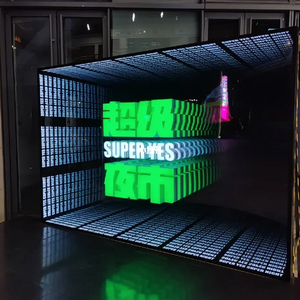 Pushunled độ sáng cao siêu trong suốt Màn hình <span class=keywords><strong>LED</strong></span> SMD 3D ngoài trời cách tìm bảng hiệu cho video phương tiện truyền thông hiển thị - Product Image 4