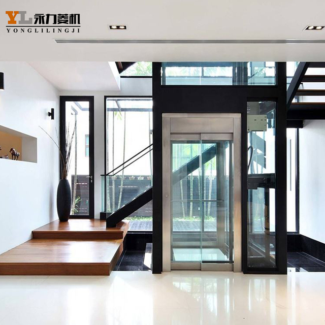 Structure Shaft Gear Less Two Member Cop Panel Button Panel Funeral l Frame Capsule Hadrolic House Liftmini Elevator Home Lift