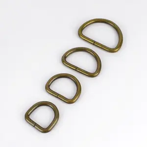 Meetee BF209 Ancient Bronze Color D Ring Hardware Accessories Handbag D Shaped Connection Buckle