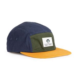 หมวกแก๊ป 5 แฉก ปักโลโก้ผ้าฝ้ายแบบกำหนดเอง สีเขียว - Product Image 3