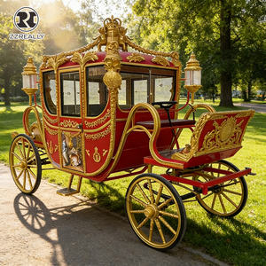 Voitures de tourisme de style carrosse royal pour mariage, véhicules à roues tirées, chariot rétro, en vente, OEM - Product Image 4