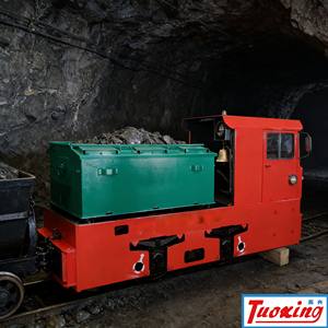 électrique 5ton Locomotive industrielle alimentée par batterie pour la construction de tunnels L'exploitation minière au fond - Product Image 2