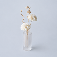Flor de madera Sola de 5 cm, 50 unidades, ecológica, hecha a mano, difusor de aromaterapia, adorno de varillas, decoración del hogar, servicio de teñido personalizado