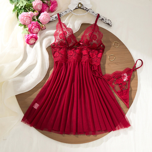 Nouvelle Robe de Nuit Confortable 2026 – Lingerie Intime Sexy et Chaude pour Femme avec Dentelle Décorative – Vêtement de Nuit Séduisant - Product Image 1