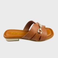 Mules d'été vintage pour femmes, antidérapantes, à bout carré ouvert, à talon bas, pour l'extérieur, tendance, vente en gros