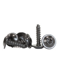 Vis à tarauder Hongsheng M3 à M8, oxyde noir avec finition cirée, fabrication chinoise, acier au carbone zingué, tête ronde Torx