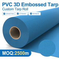 Bâche en PVC gaufré 3D 700 g/m², imperméable, résistante aux UV, en rouleau, pour couverture de camion et protection contre l'eau