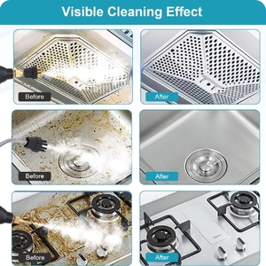 เครื่องทำความสะอาดไอน้ำแรงดันสูงแบบมือถือ2500W เครื่องทำความสะอาดไอน้ำ1.2L 3.0Bar สำหรับบ้านห้องครัวรถ - Product Image 3