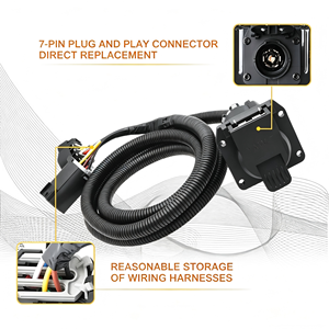 56070 Extensão de Chicote Elétrico de <span class=keywords><strong>7</strong></span> Vias para Reboque RV com Isolamento em PVC/PBT, Classificação IP66, 300V, para Caçamba de Caminhão, Quinta Roda e Reboque Gooseneck - Product Image 4