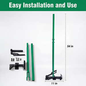 Estrattore di Radici JH-Mech Robusto per Steli da 1/4" a 2", Attrezzo da Giardinaggio Ergonomico, Facile Installazione, Acciaio Verniciato a Polvere Verde - Product Image 3