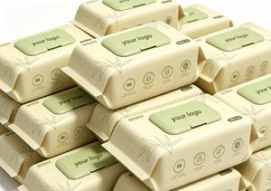 Lingettes pour bébé OEM ODM en eau pure, lingettes douces biodégradables sans alcool en fibres végétales naturelles pour les soins quotidiens, vente en gros - Product Image 4