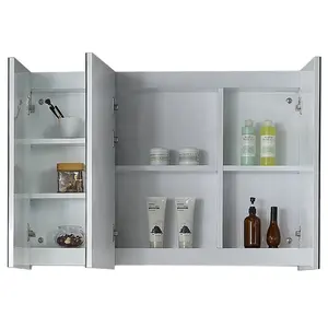 Meilleure vente vente vente en gros 2022 rangement étanche salle de bain miroir mural suspendu armoire avec lampe