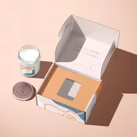 Luxus benutzer definierte Logo Versand Falt schachtel kosmetische Parfums Geschenk box Set Einsatz leere Kerzen glas mit Deckel Box Verpackung