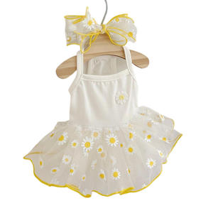 <span class=keywords><strong>Precio</strong></span> directo de fábrica de lujo nuevo diseño encantador verano cachorro niña ropa traje vestidos para perros pequeños - Product Image 5