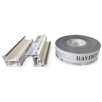 Profil Upvc PVC 70mm Couleur blanche ou noire Fenêtres Upvc Profils Baydee Fabricants de profils Upvc