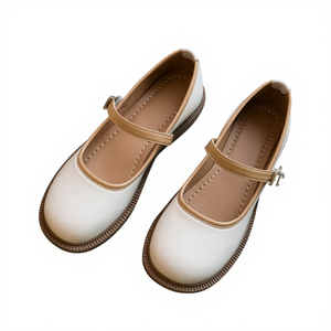 Jupe à décolleté peu profond, talon bas, couleur assortie, polyvalente - Product Image 1