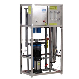 ระบบกรองน้ำแบบออสโมซิสย้อนกลับ พร้อมปั๊ม PLC  วัสดุเหล็ก FRP สำหรับบำบัดน้ำ  ความจุ 250 ลิตร/ชั่วโมง รับประกัน 1 ปี สำหรับการกรอง - Product Image 1