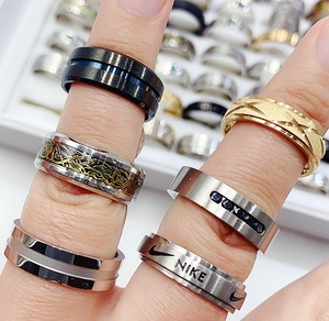 Anello Gioiello da Mano con Motivo Geometrico Lotto Misto <span class=keywords><strong>in</strong></span> Acciaio Inossidabile da <span class=keywords><strong>Uomo</strong></span> e da <span class=keywords><strong>Donna</strong></span> per Feste per Esprimere Personalità alla Moda - Product Image 4