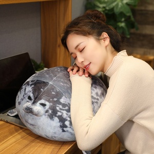 Sıcak Fırsat Dropshipping Süper Yumuşak Peluş Fok Dolgulu Oyuncak Yastık PP Pamuk Dolgulu Tombul <span class=keywords><strong>Blob</strong></span> Tasarım Doğum Günü İçin - Product Image 4