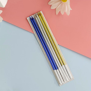 Candele Nordiche Senza Fumo con Motivo a Spirale, Candele Rotonde per Feste di Compleanno, Candele Dorate Scintillanti per Torte, Set da 6 Pezzi - Product Image 3