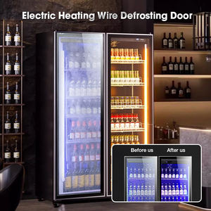 Réfrigérateur à vin électrique de luxe en acier inoxydable autoportant pour le stockage de vin domestique, refroidisseurs et refroidisseurs - Product Image 2