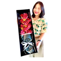 Buket Mawar Emas 24K - Hadiah Romantis Abadi untuk Hari Valentine, Natal, Tahun Baru Imlek, Hadiah Mewah Buatan Tangan yang Dapat Disesuaikan
