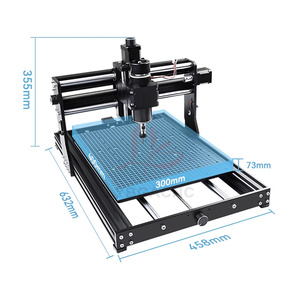 Mesin Ukiran CNC LY 4030 <span class=keywords><strong>Pro</strong></span> Mendukung Laser untuk Pemotongan Kulit, Plastik, Bambu, Kayu, Akrilik, Baja Tahan Karat dengan Spindle 500W - Product Image 5