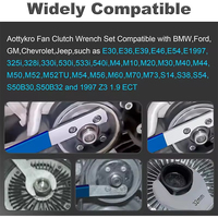 Jeu de clés pour embrayage de ventilateur 32 mm avec alimentation CC, étui souple en plastique, outil combiné, support de pompe à eau