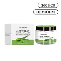 Großhandel Eigenmarken Hyaluronsäure Aloe Vera Teebaum Erfrischendes Beruhigendes Reparierendes Hautbefeuchtendes Gesichts-Aloe-Vera-Gel