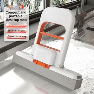 Factory Wholesale Desktop Mini Squeeze Mop, Portable Wet and Dry for Countertops, Bathrooms, Kitchen Home Cleaning Tools - Product Image 2