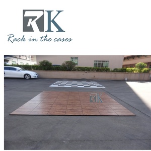 High Quality Dance Floor Portable Party Wedding Event Flooring with PVC <b>Platform</b> Aluminum Edging - Product Image 2