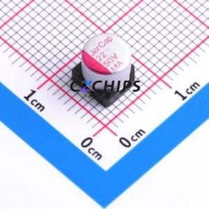 MA50V22M6X6 ตัวเก็บประจุแบบแข็ง SMD, D6.3xL6 มม. ( ความจุ: 22uF ) ( ความแม่นยำ: 20% แรงดันไฟฟ้าที่กำหนด: 50V ) - Product Image 1