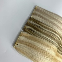 Extensions de cheveux humains européens russes 100% naturels Remy blonds double drawn Genius Weft