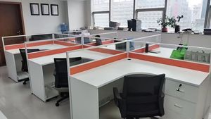 Escritorios de oficina modernos, escritorio de estación de trabajo modular para 4 empleados, Cosas De Oficina Scrivania, mesa de oficina Ufficio - Product Image 4