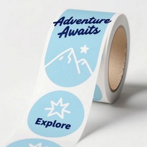 Printing Outdoor UV Resist PVC Adhesive Label Sticker Die Cut Vinyl Custom Logo Sticker Custom Stickers - Product Image 3