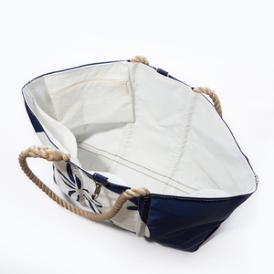 Sac de plage en toile marine en gros, imprimé Dollar de Sable, avec poignées en corde, grand sac de voyage d'été pour femmes OEM ODM - Product Image 3