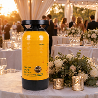 Ecorekeg 20L Fût Réutilisable en PEHD pour Brassage Domestique, Simple Paroi, Qualité Alimentaire, Pressurisé, pour Bar à Pression, Fêtes, Vente en Gros, Usine