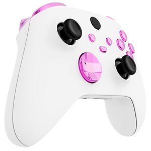 Boutons de remplacement chromés roses pour manettes Xbox Series X S : gâchettes, croix directionnelle, ABXY, Start, Retour, Sync, Share - Product Image 2
