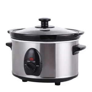 Hot sale crock 6.5 oval stainless steel slow cooker Clay Pot oval programmable digital slow cooker