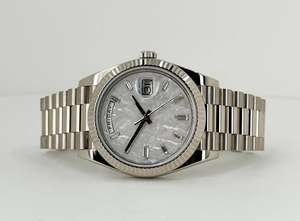 Montre mécanique pour homme haut de gamme 2025 avec cadran en météorite, étanche, fonction calendrier et bracelet en acier inoxydable - Product Image 2