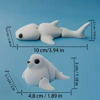 Statues de baleines et de requins imprimées en 3D SDK31 Cadeau idéal pour les fêtes, les amis et la famille. Design marin fantastique Ocean Life