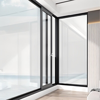 Ventanas Corredizas Horizontales Modernas de Aleación de Aluminio ZEYI con Rotura de Puente Térmico, Diseño de 3 Paneles para Uso en Hoteles