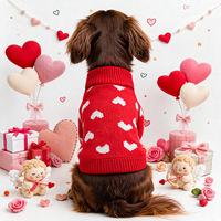 Pull-over tricoté pour chien avec pompon et motif étoile, chaud pour l'hiver, pour Bichon, Teddy, petits chiens, OEM ODM disponible