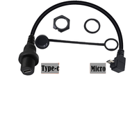 Cable USB 3.0 Bochara, Tipo C Macho a Hembra, para Tablero, Material PVC, Conductor de Cobre Puro, Cubierta Impermeable, Blindado, para Computadora