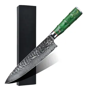 瑞泰专业大马士革刀帕克伍德8英寸厨房大马士革钢厨师刀