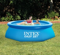 Piscine hors sol gonflable INTEX 28120 305*76CM ronde bleue pour enfants et adultes en PVC