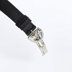 Premium High Quality Automatic <b>Mechanical</b> White Dial Oval Silver Case Diamond Bezel High Precision Luxury Elite Women Timepiece - Product Image 5